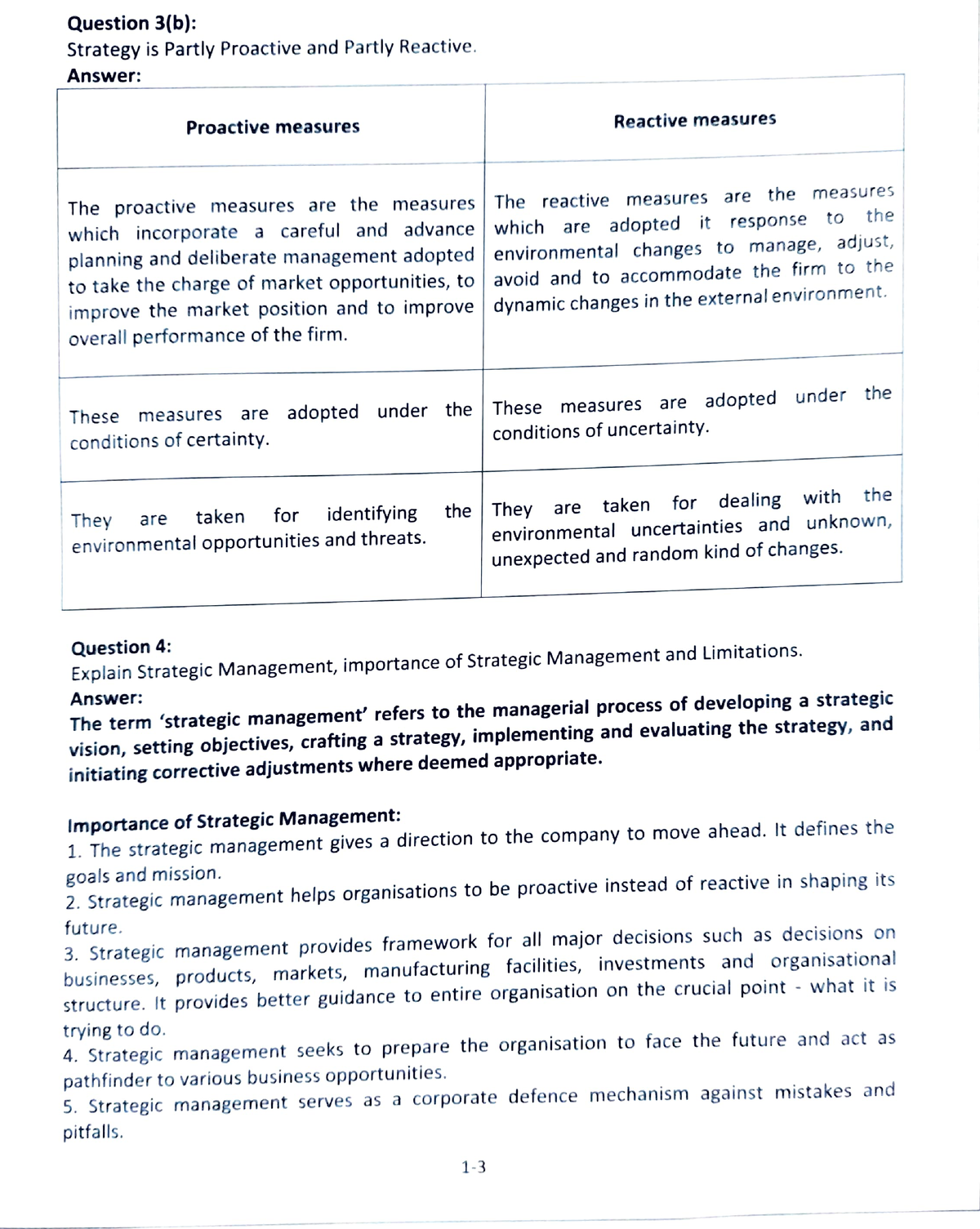 Introduction To Strategic Management Part 2 - Question 3(b): Strategy ...