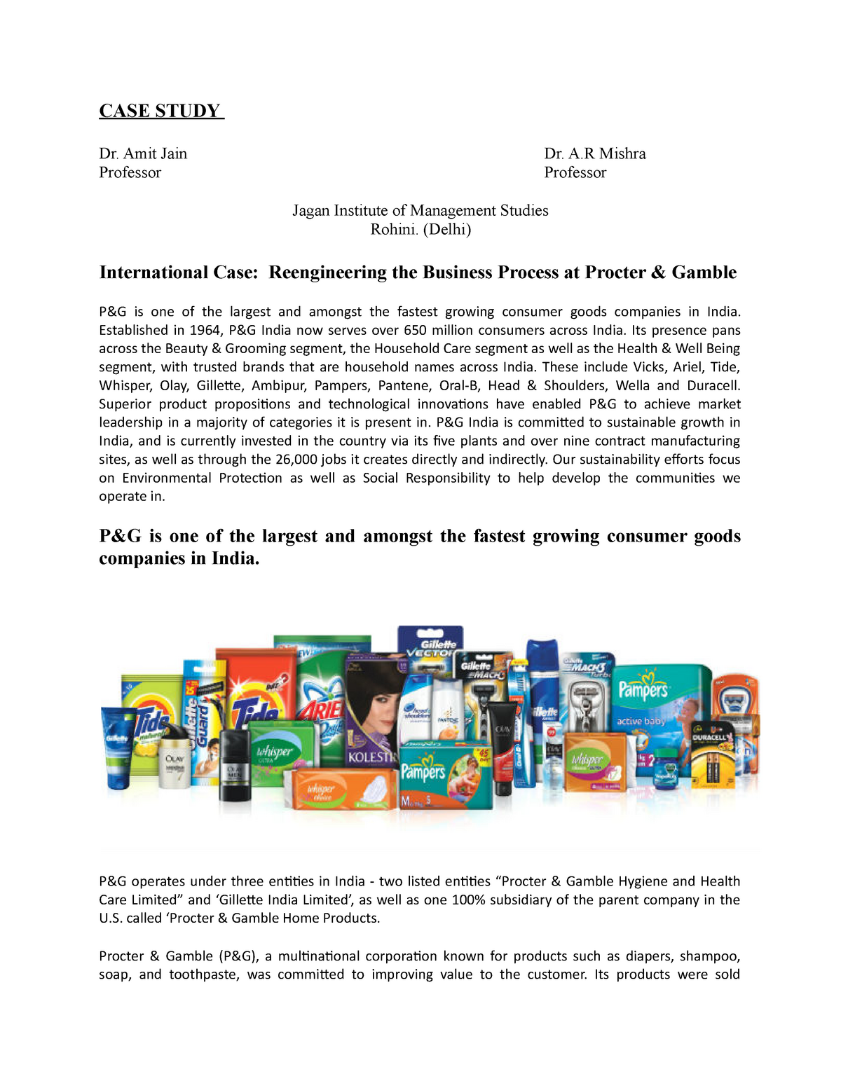 p&g case study strategic management