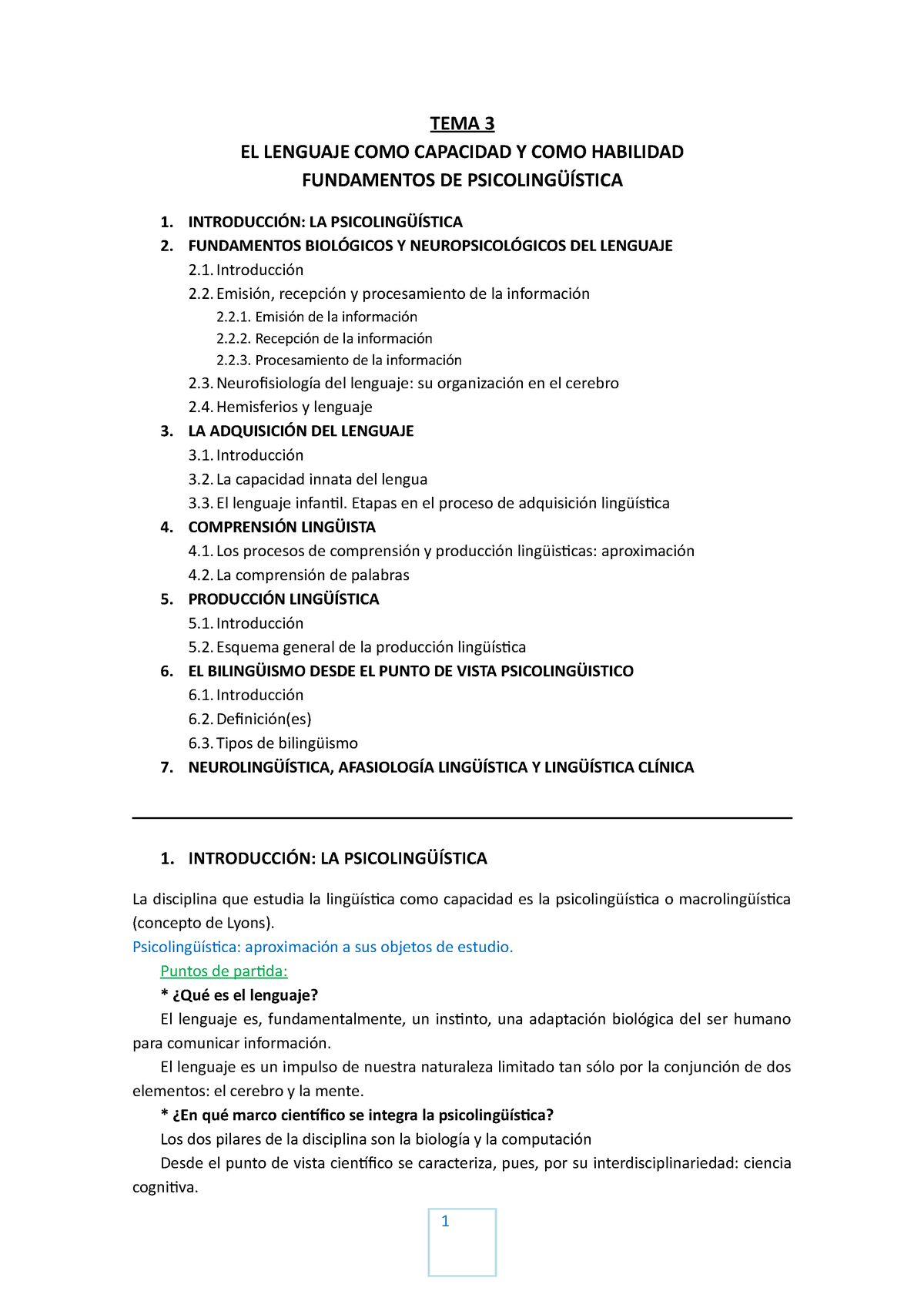 Tema 3 Tema 3 Lingüística General Tema 3 El Lenguaje Como Capacidad Y Como Habilidad 2216