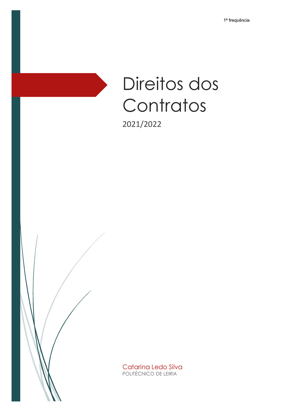 Direito Dos Contratos Resumos Baseados Nas Aulas 2º Semestre 2º Ano 1ª Frequência 3049