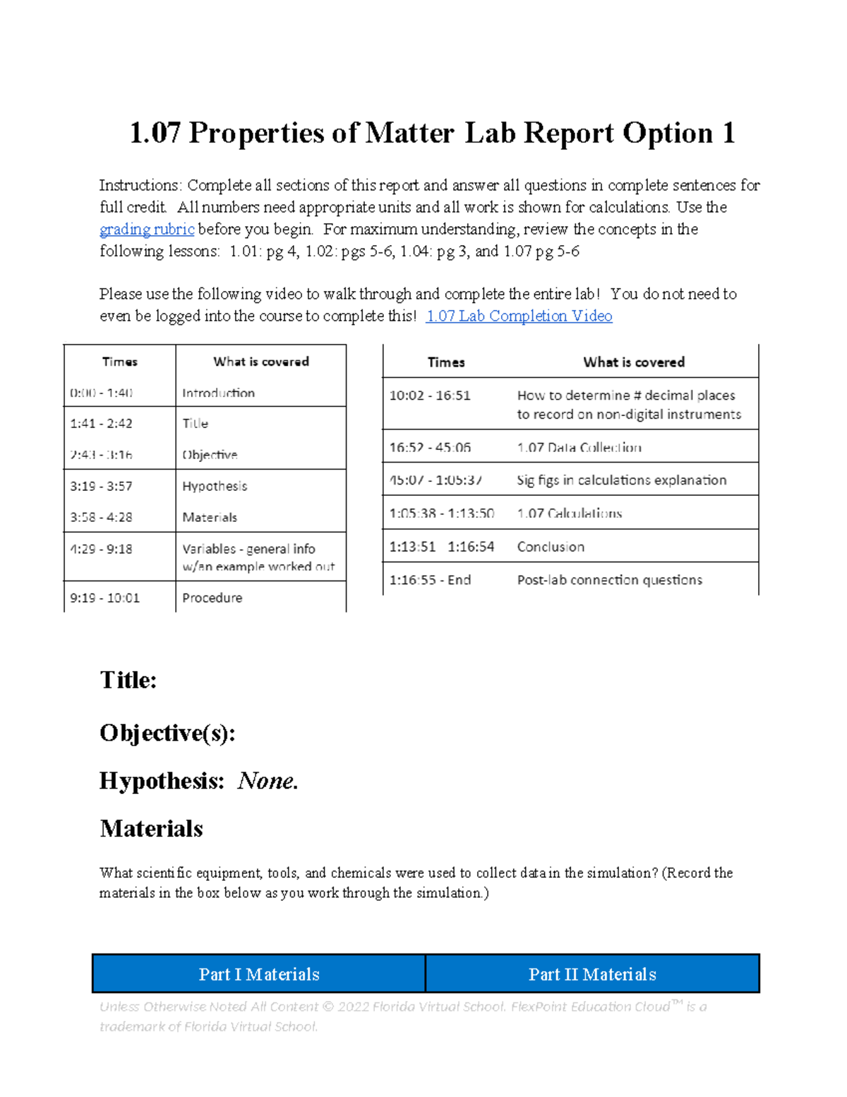 assignment 01.07 properties of matter lab