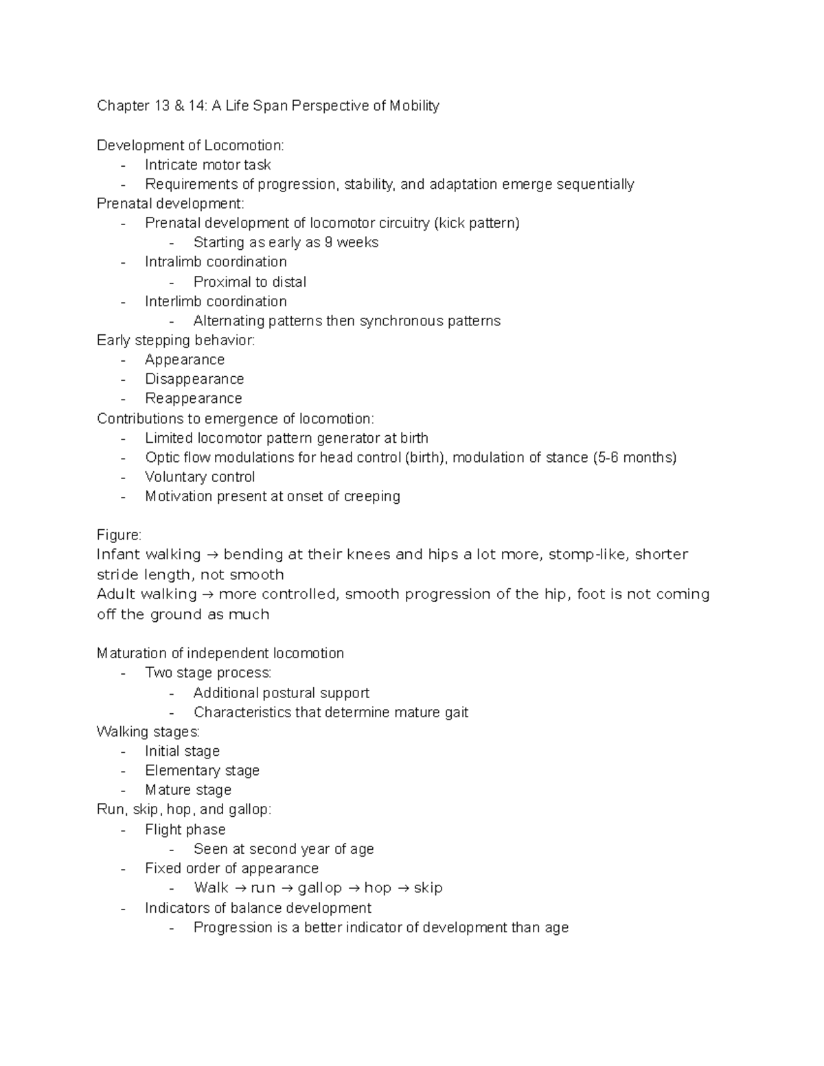 Chapter 13 & 14 :A Life Span Perspective of Mobility - Chapter 13 & 14 ...