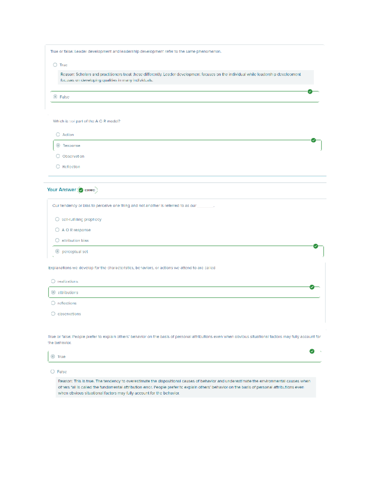 Chapter 2 Leader Development Assignment - MGMT 601 - Studocu