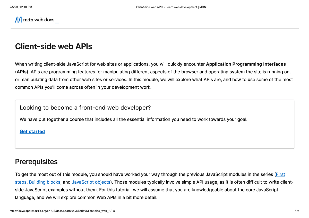 client-side-web-apis-learn-web-development-mdn-client-side-web-apis