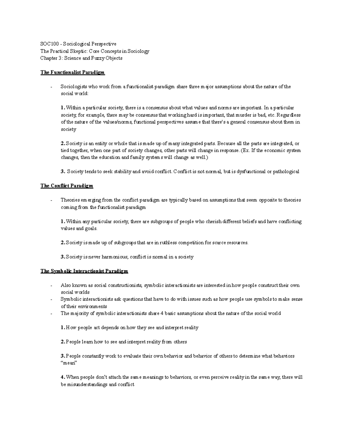 SOC100 - Science and Fuzzy Objects Pt.2 - SOC100 - Sociological ...