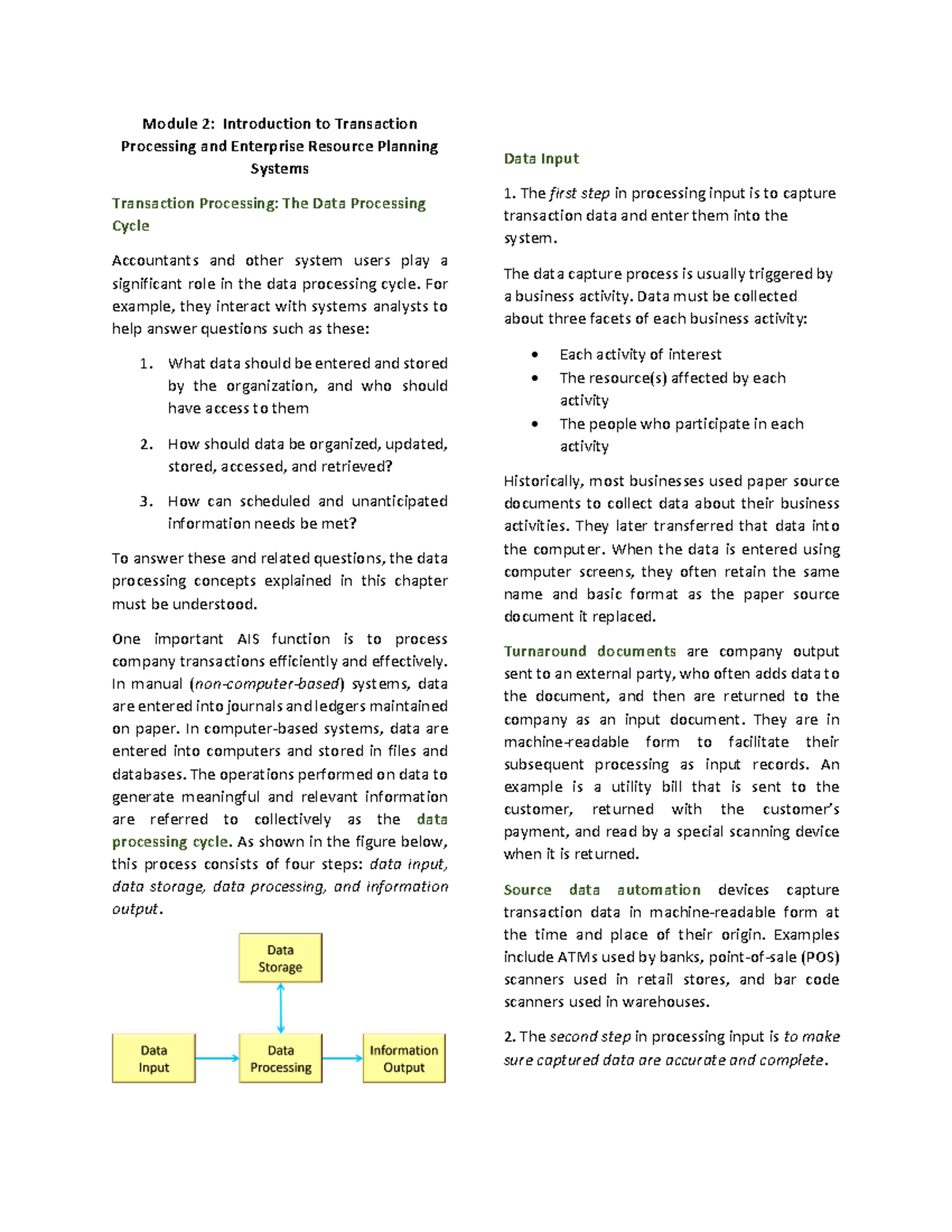 Accounting Information System Module 2 - Module 2: Introduction To ...