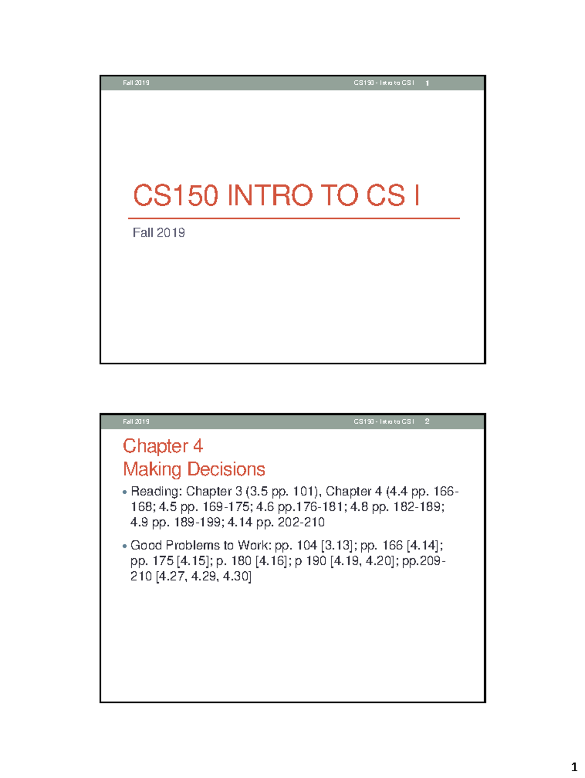 07Multiple Ifs Modified - CS150 INTRO TO CS I Fall 2019 Chapter 4 ...