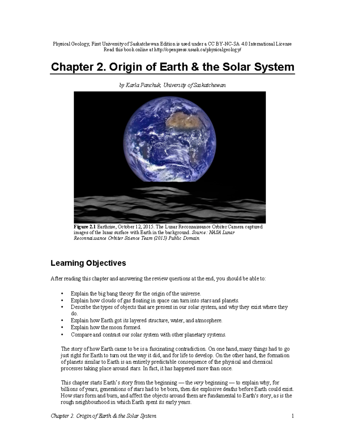 Chapter-2 DE0219 - GEOL CH.2 - Physical Geology, First University Of ...