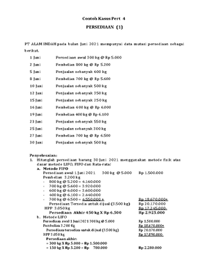 Contoh Kasus Piutang - Contoh Kasus Pertemuan 3 Piutang Pada Tanggal 31 ...