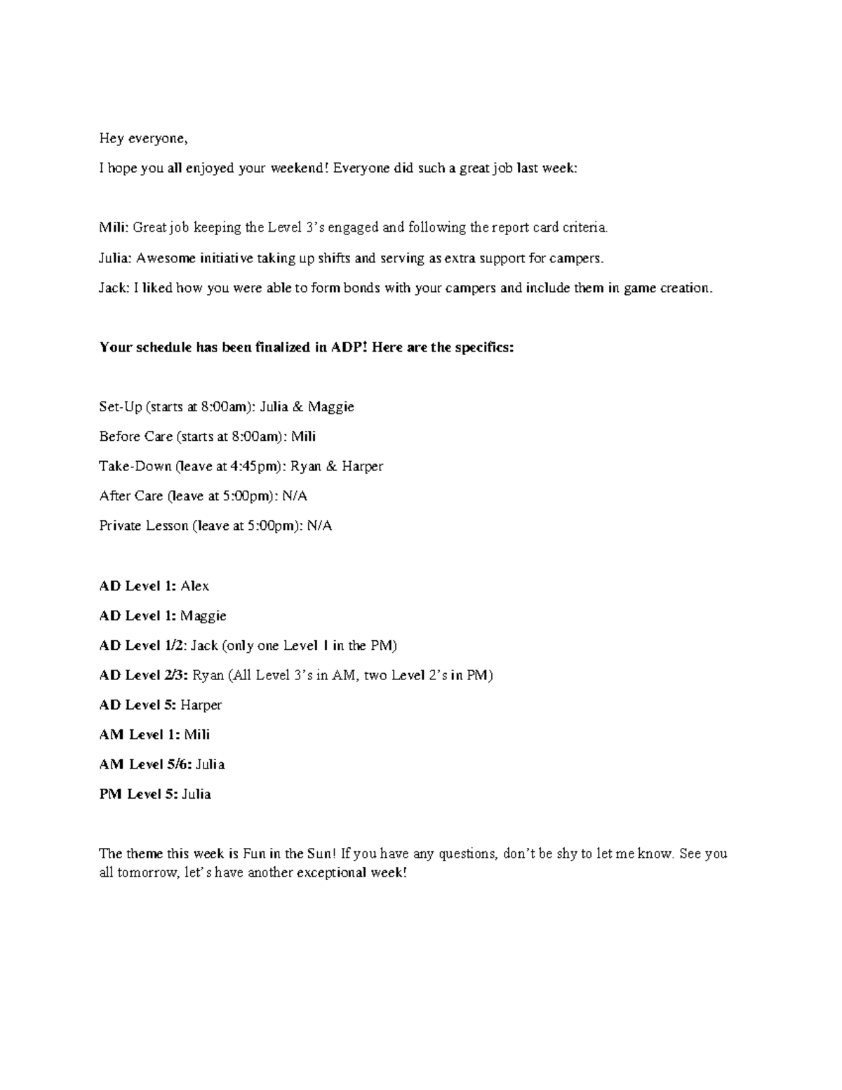 Pedalheads Week 3 Email Hey everyone, I hope you all enjoyed your