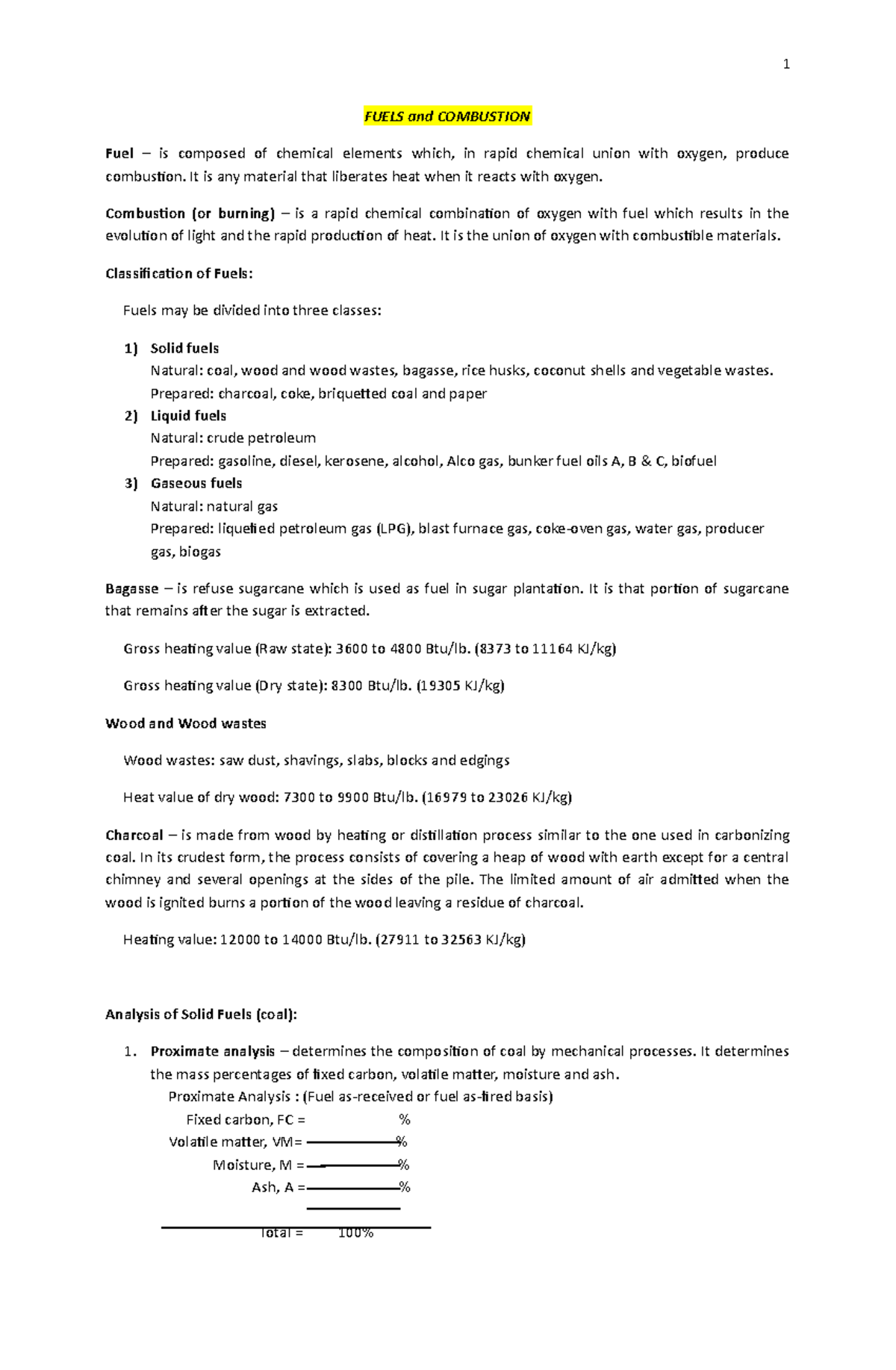 Fuels-and- Combustion- Lecture- Notes-Revised - FUELS and COMBUSTION ...