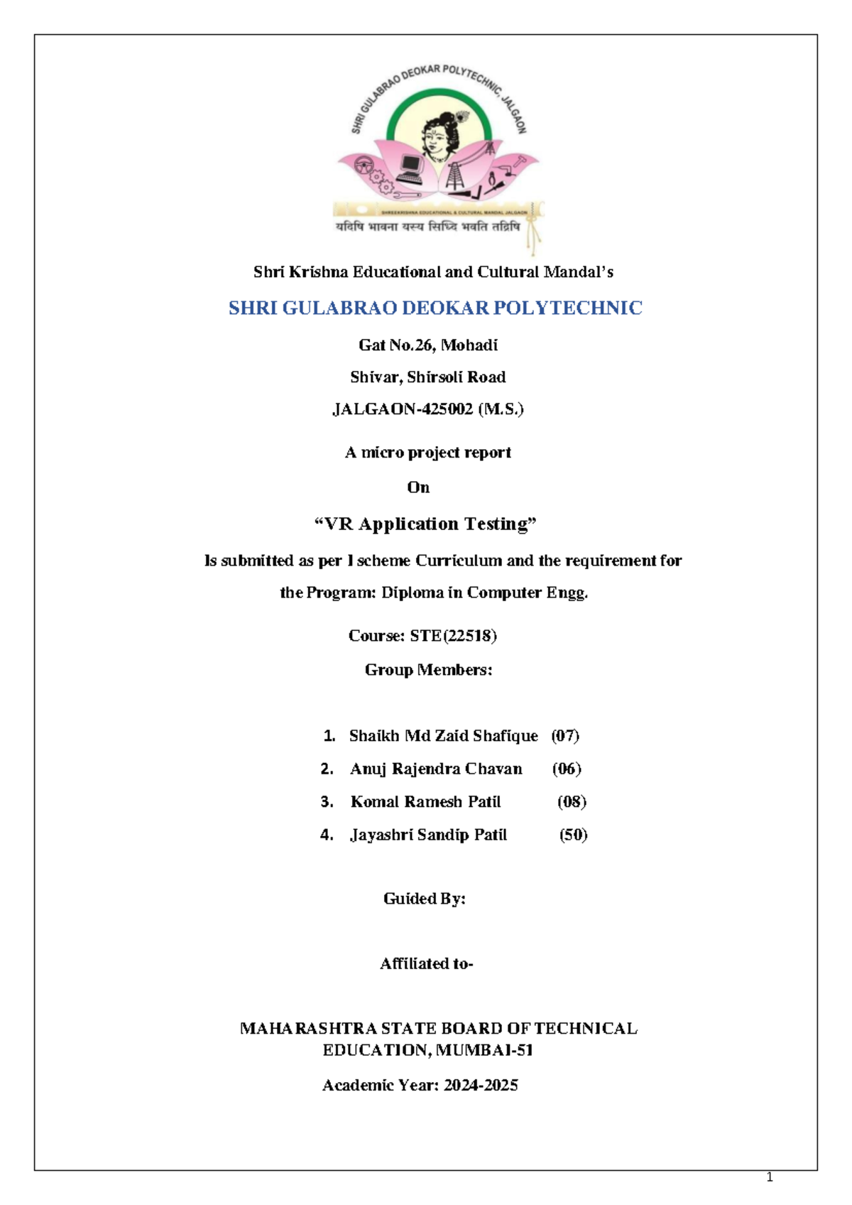 STE Microproject report of Software testing subject for 3rd year I ...