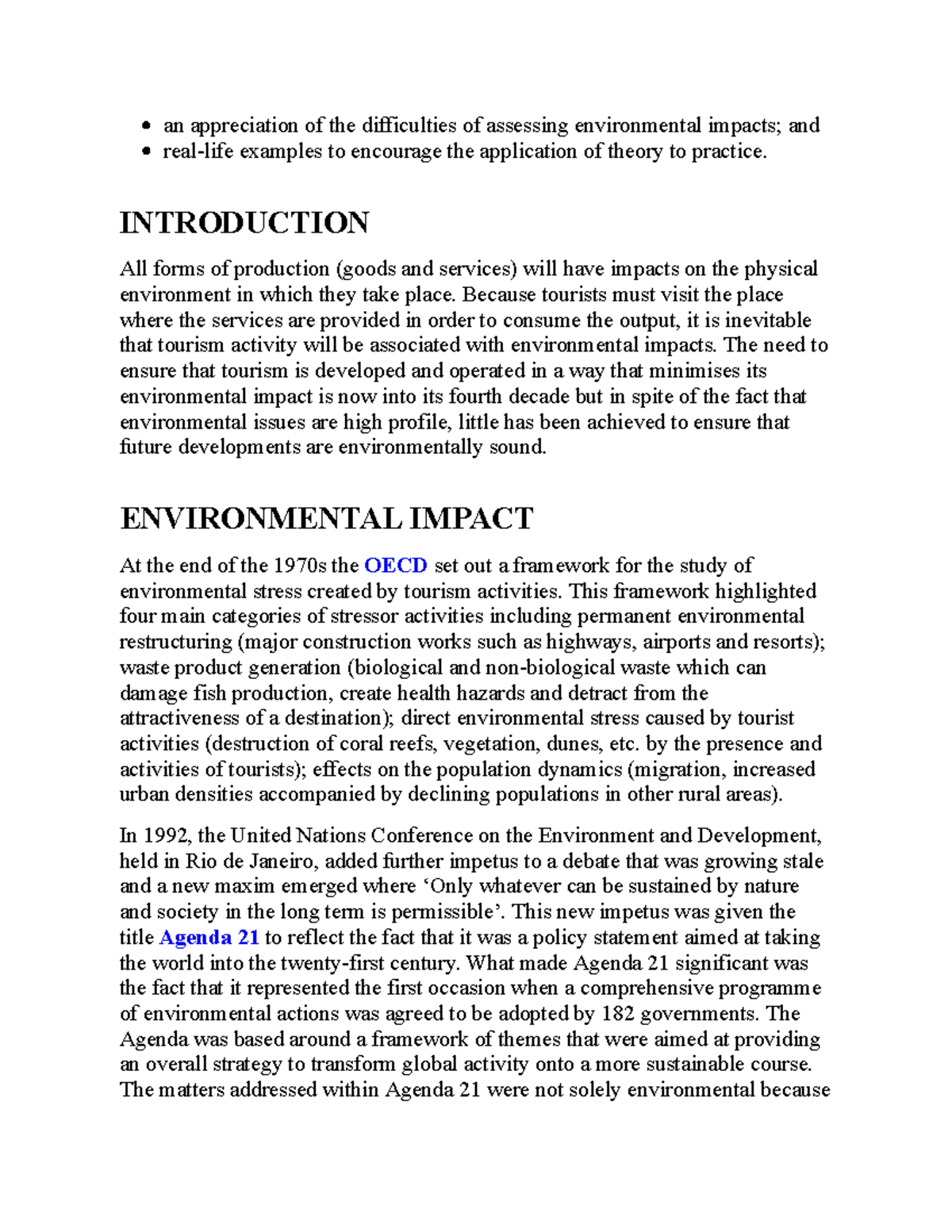 Tourism-106 - N/A - an appreciation of the difficulties of assessing ...