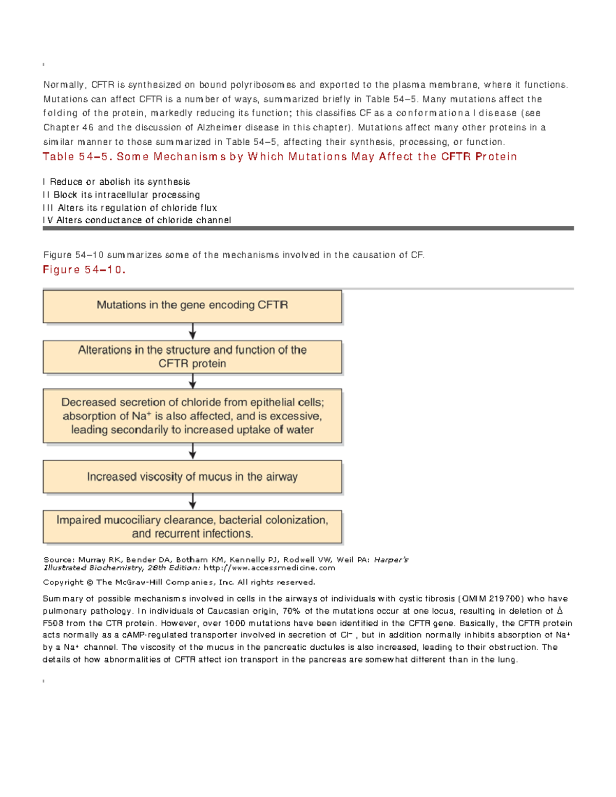 Harpers illustrated biochemistry 28th edition 137 - Norm ally, CFTR is ...