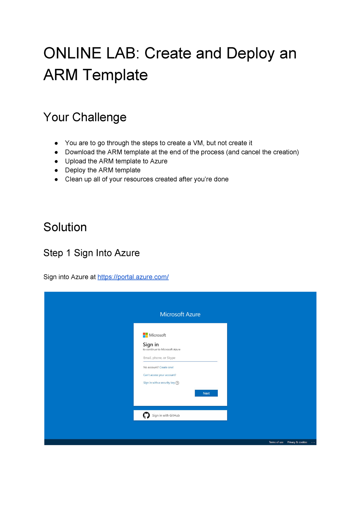 arm template create role assignment