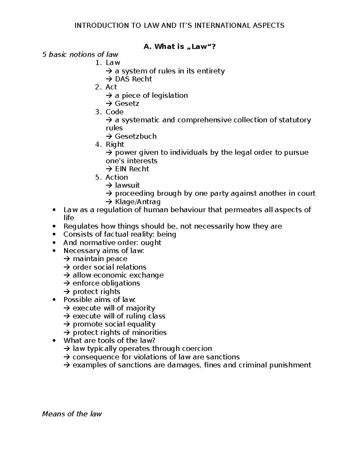 intro-zusammenfassung-a-what-is-law-5-basic-notions-of-law-law-a