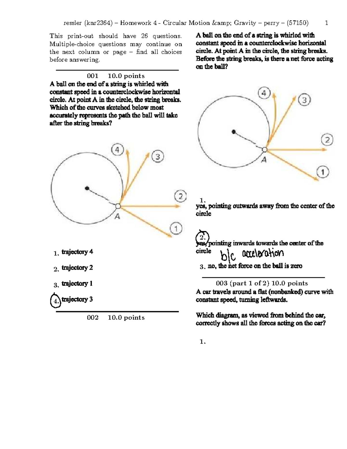 Physics HW Week 4 - This Print-out Should Have 26 Questions. Multiple ...