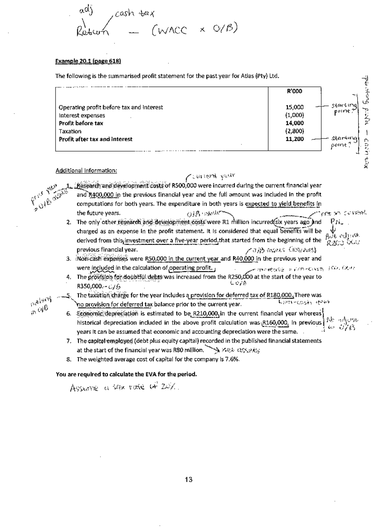 Class example EVA notes - LCI301 - Studocu