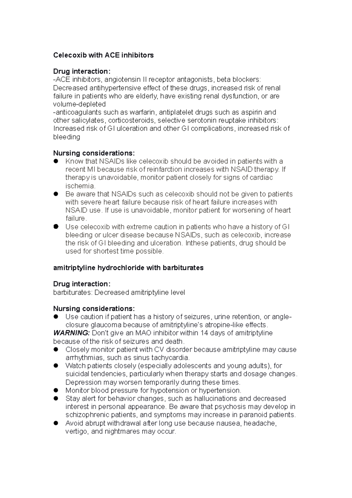 Pharma week2 pharamacology Celecoxib with ACE inhibitors Drug