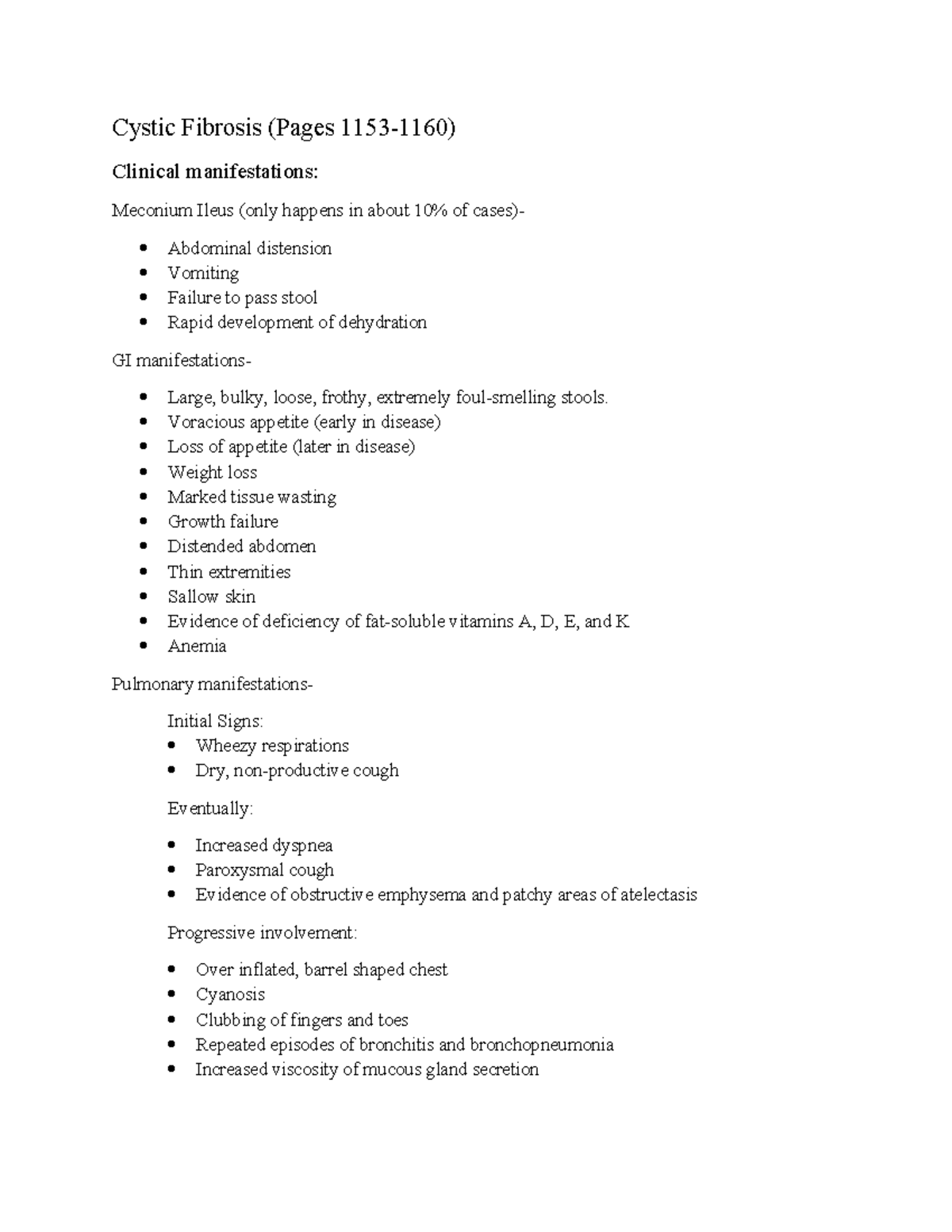 Cystic-Fibrosis - Info about CF - Cystic Fibrosis (Pages 1153-1160 ...