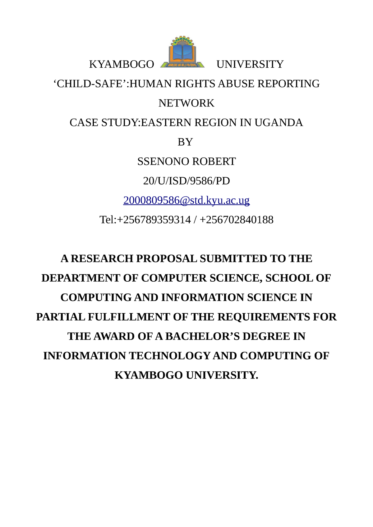 example of research proposal on human rights