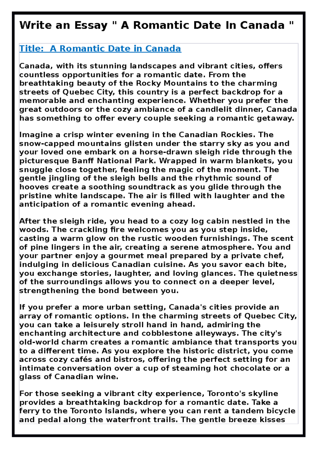 a-romantic-date-in-canada-practice-essay-write-an-essay-a-romantic
