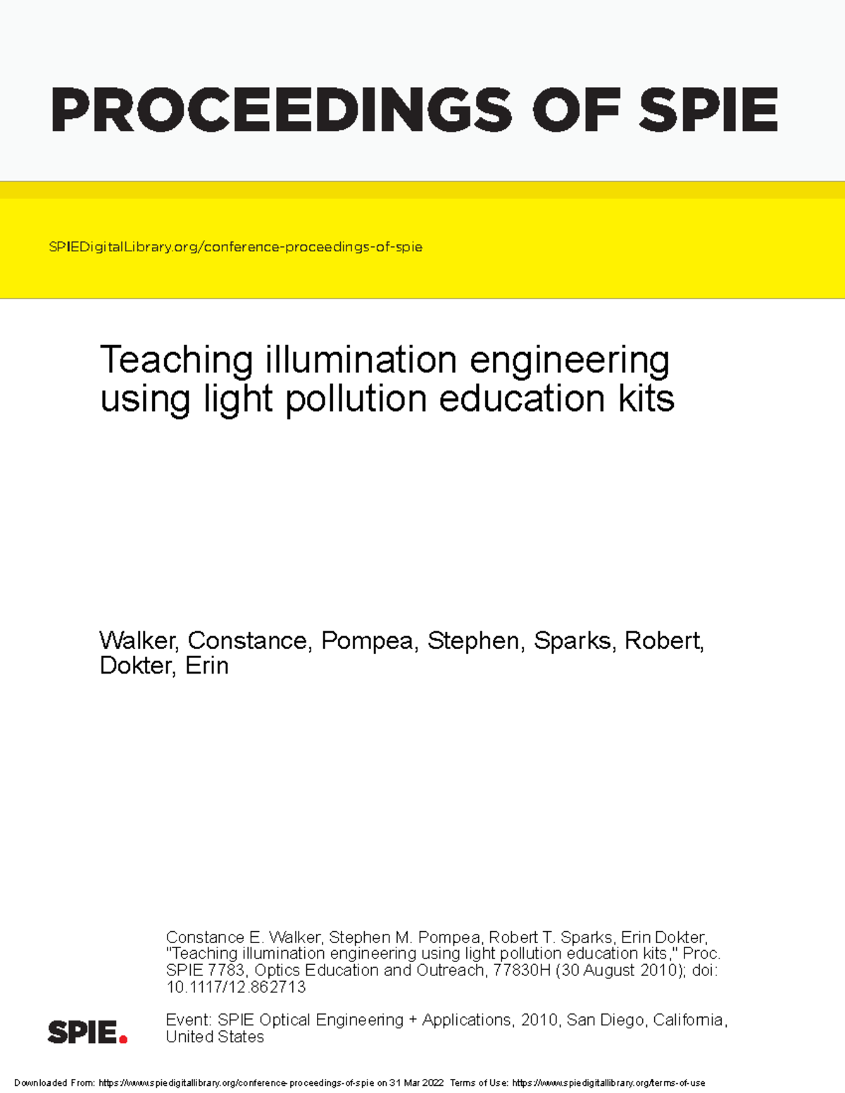77830 H article for reference to guide your assestment - PROCEEDINGS OF ...