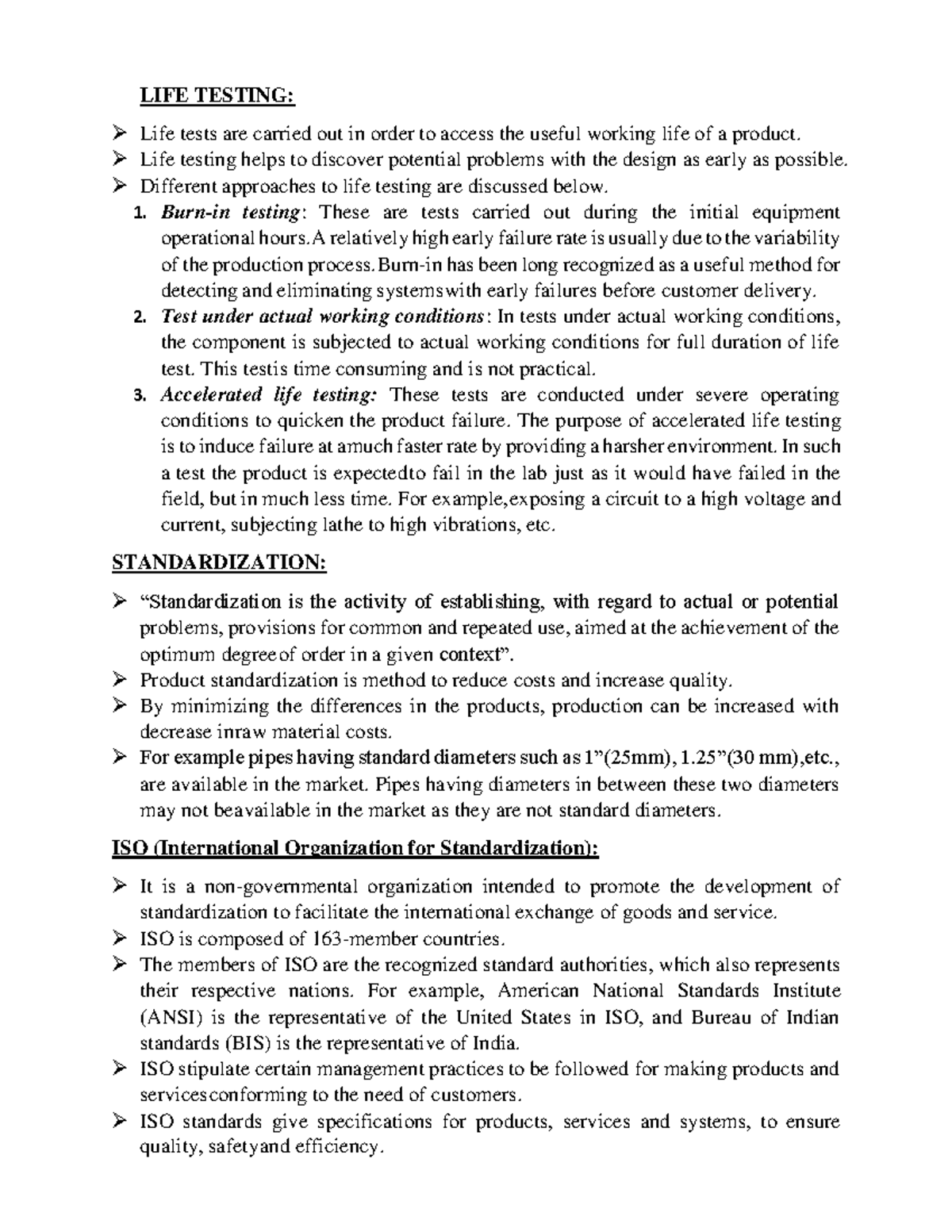 ME404 Module 6 PART 2 - LIFE TESTING: Life Tests Are Carried Out In ...