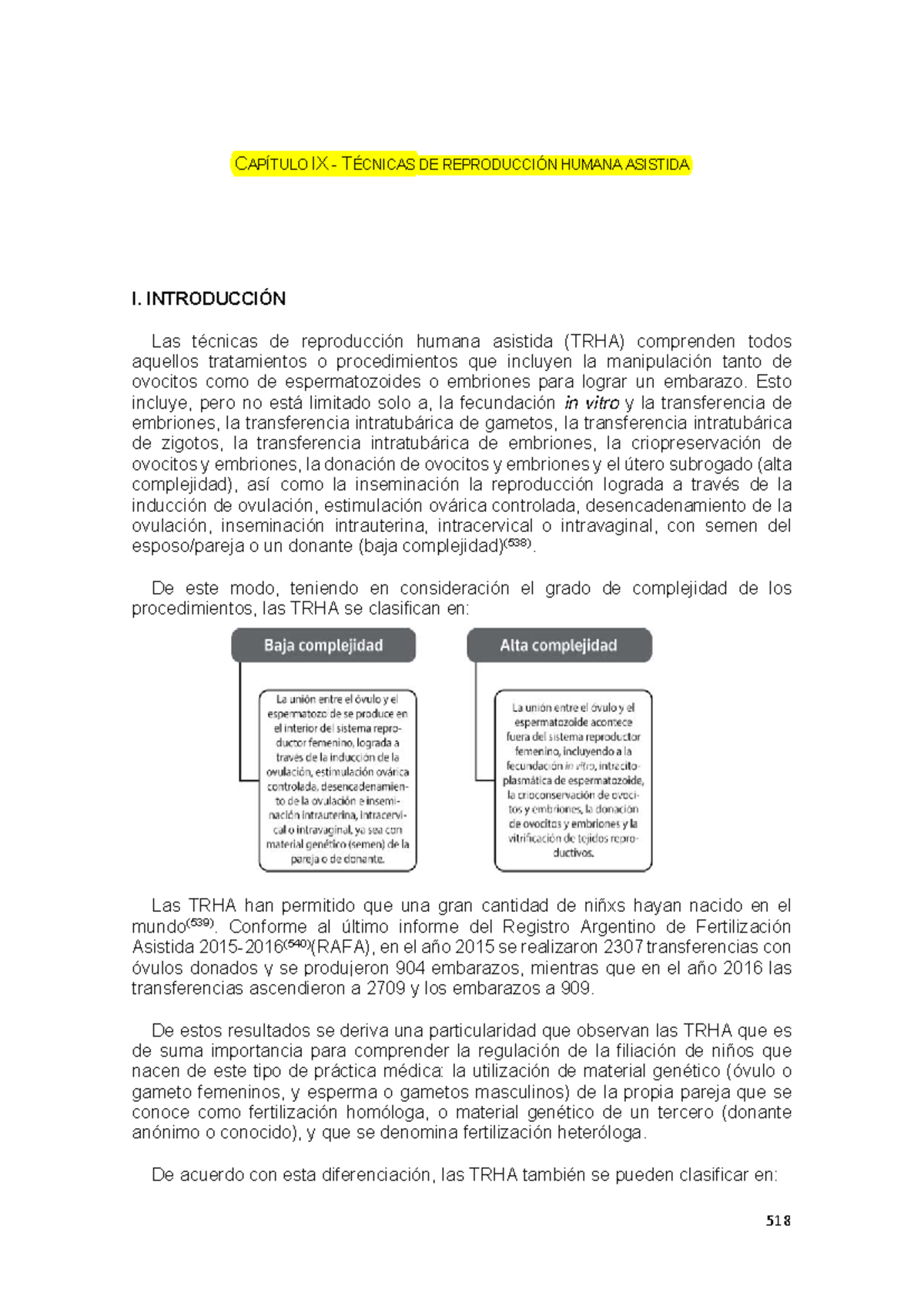 TRHA. Marisa H - C APÍTULO IX - TÉCNICAS DE REPRODUCCIÓN HUMANA ...