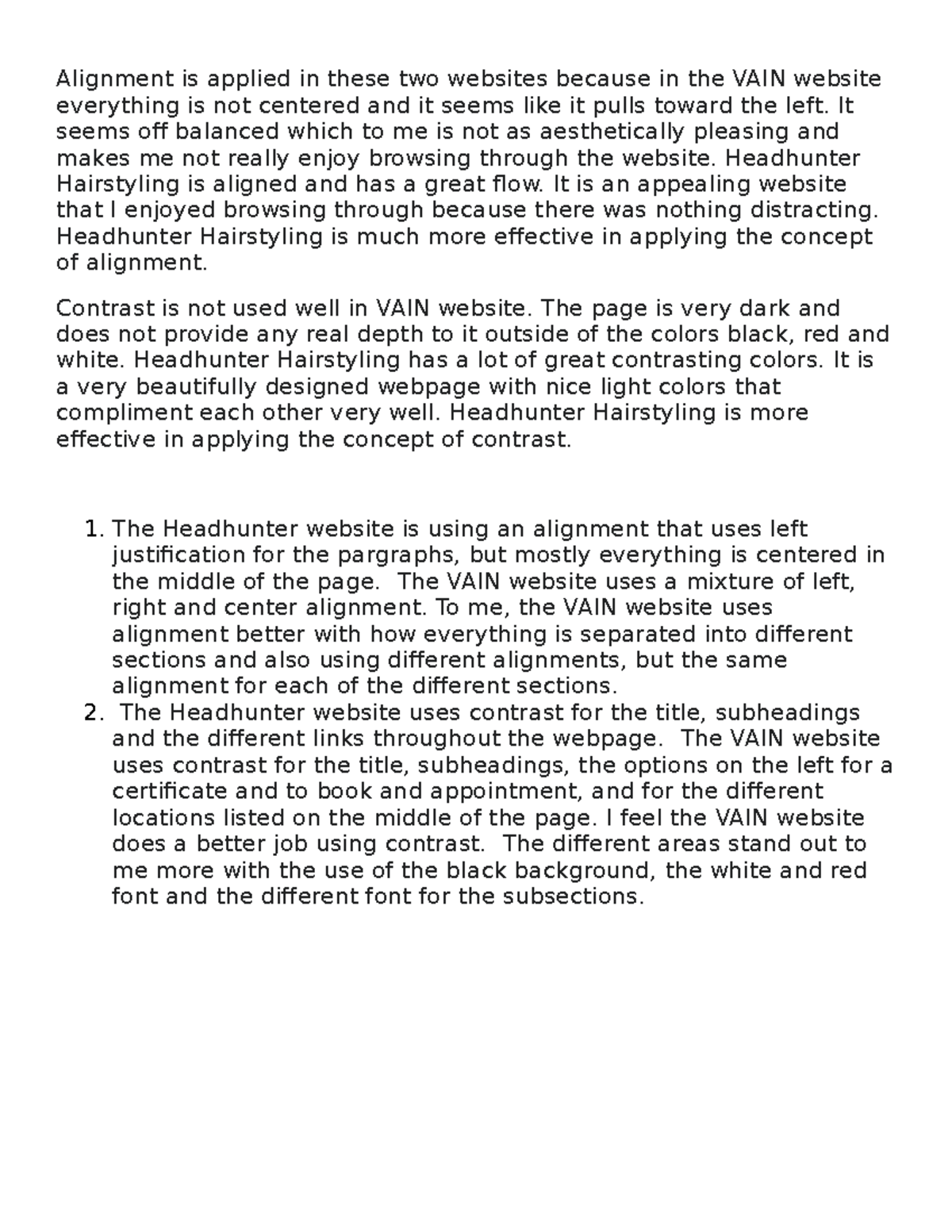 Discussion Week 4 Comparing and Contrasting Two Websites for Alignment ...