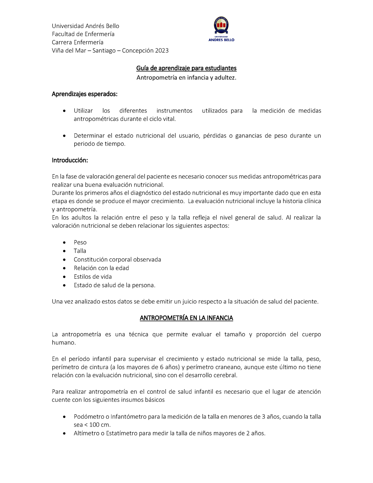 Gu%C3%ADa+de+Laboratorio+Antropometr%C3%ADa - Facultad de Enfermería ...