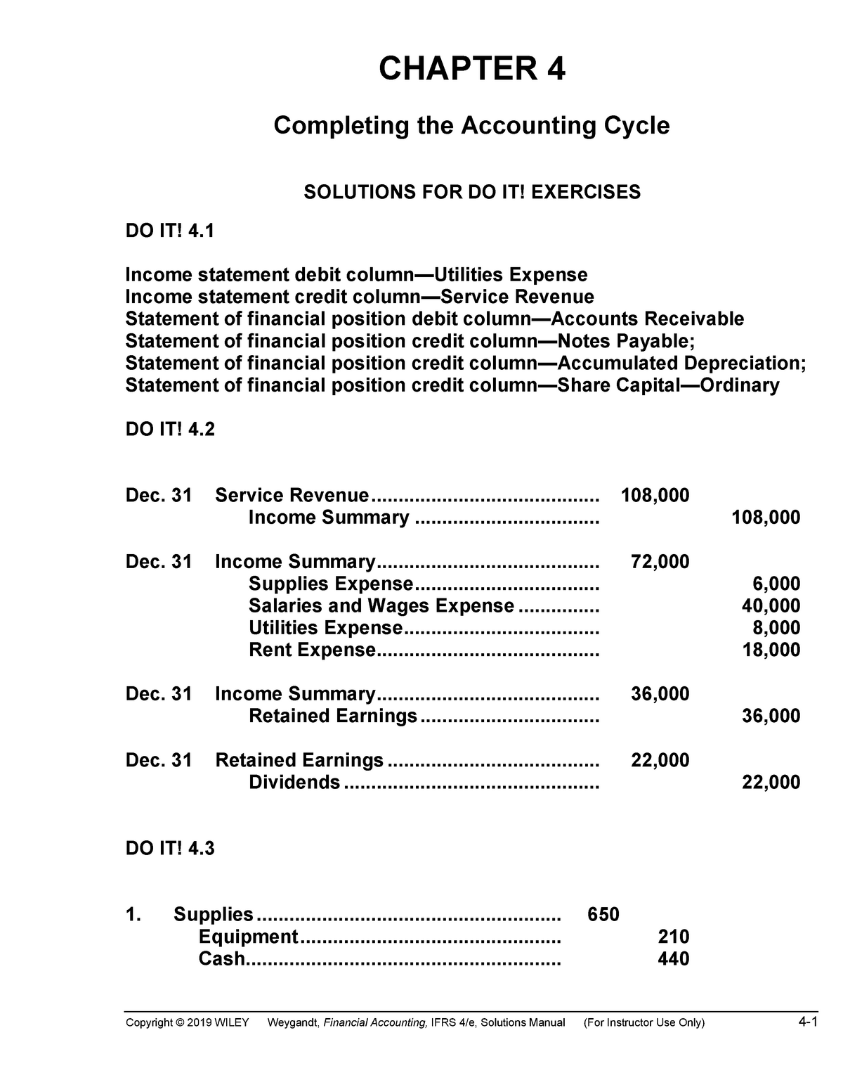 26+ Accounting Chapter 4 Study Guide