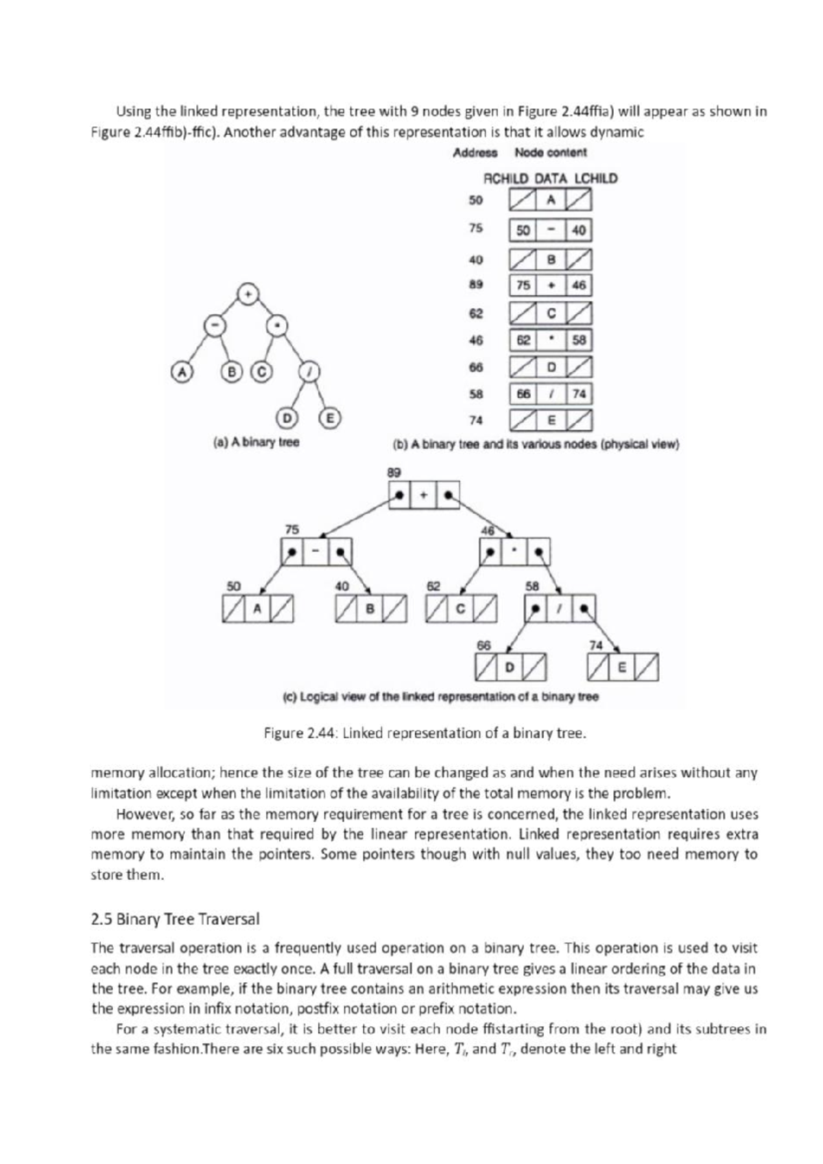 A tree is a connected, undirected graph with no cycles. Recall that a