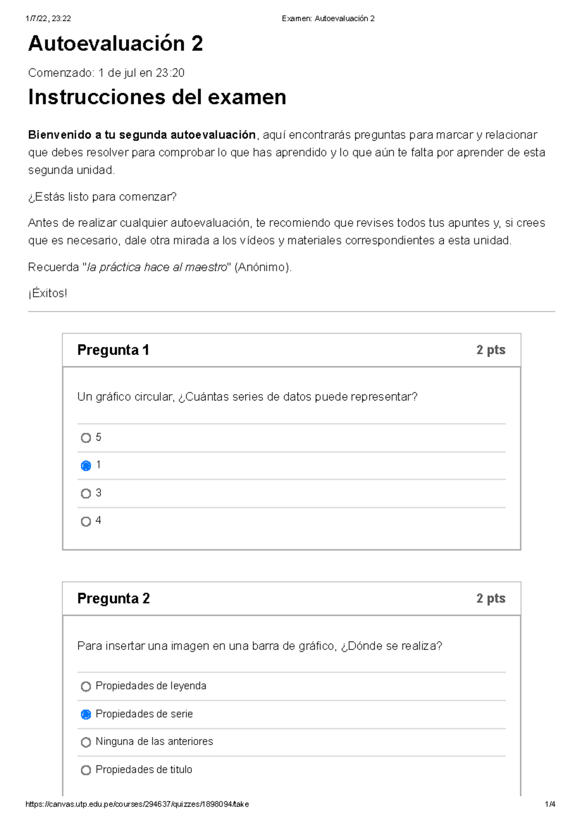 Examen Autoevaluación 2 - Autoevaluación 2 Comenzado: 1 De Jul En 23 ...