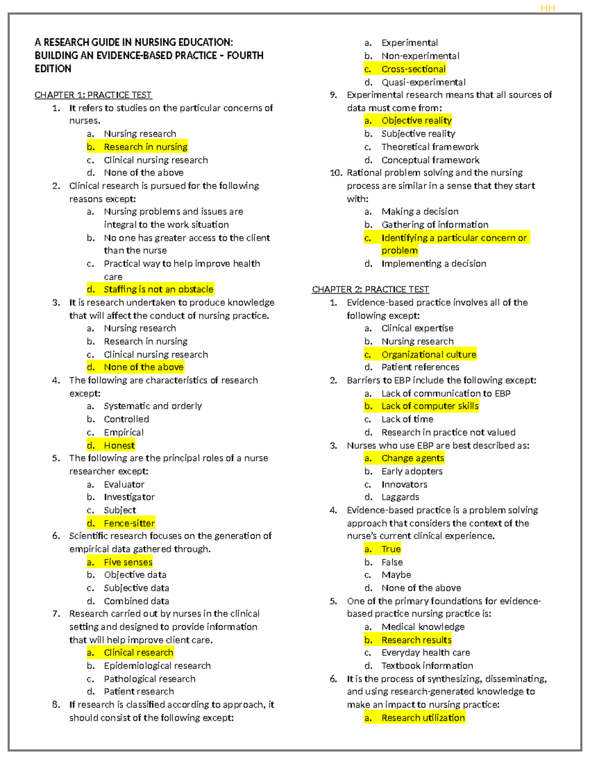 a research guide in nursing education