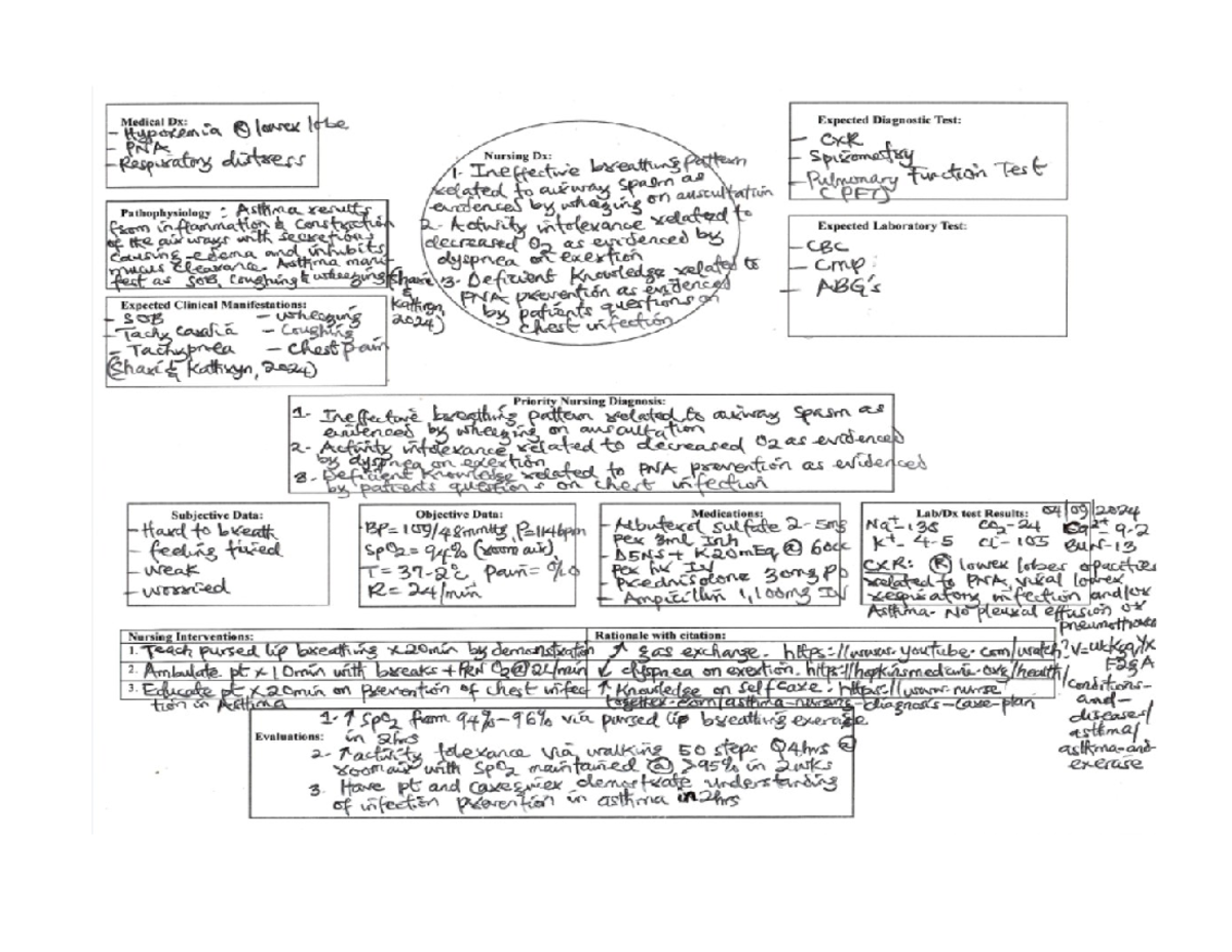 Peds Concept Map - NUR 254 - Studocu