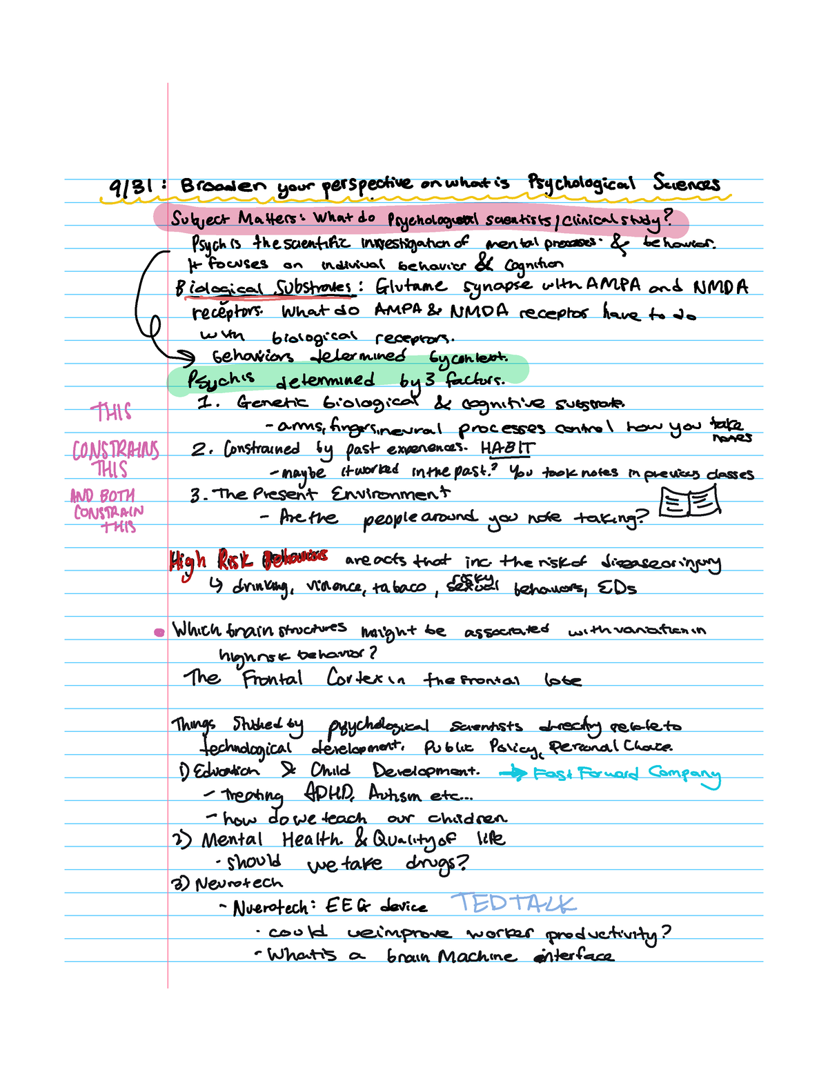 Psych Class Notes - Unit 1 - 9 31 Broaden Yourperspective On What Is 