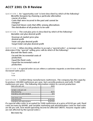 22a Ch01 Student - notes - Chapter 1 Notes Introduction to Managerial ...