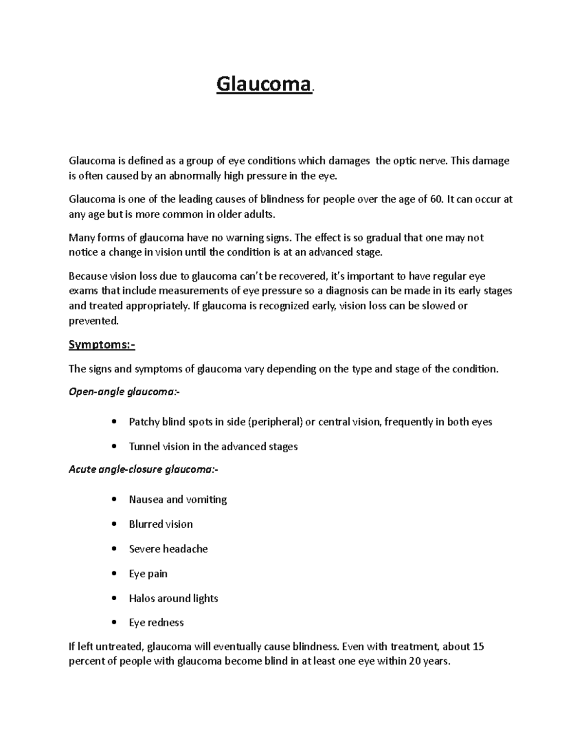 Glaucoma 11 - Glaucoma. Glaucoma is defined as a group of eye ...