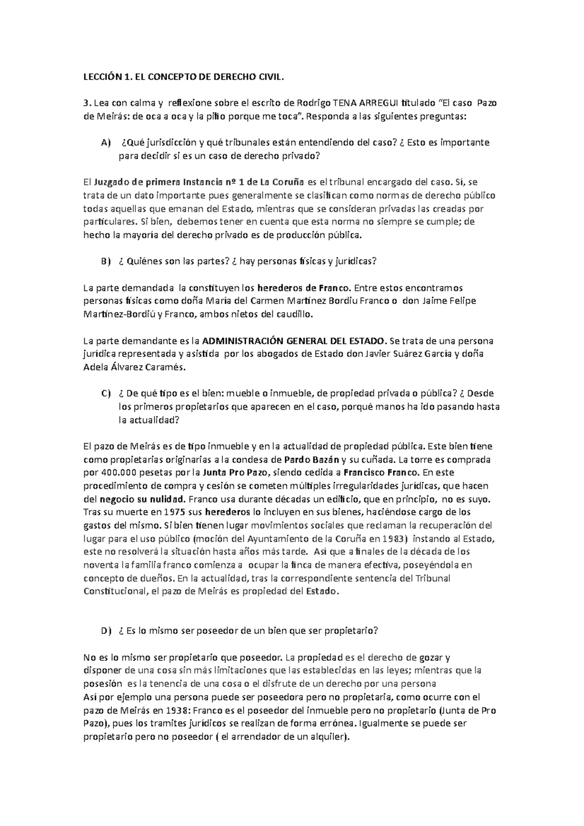 Practica 1 Y 2. Derecho Civil Obligación Es Y Contratos. - Derecho ...