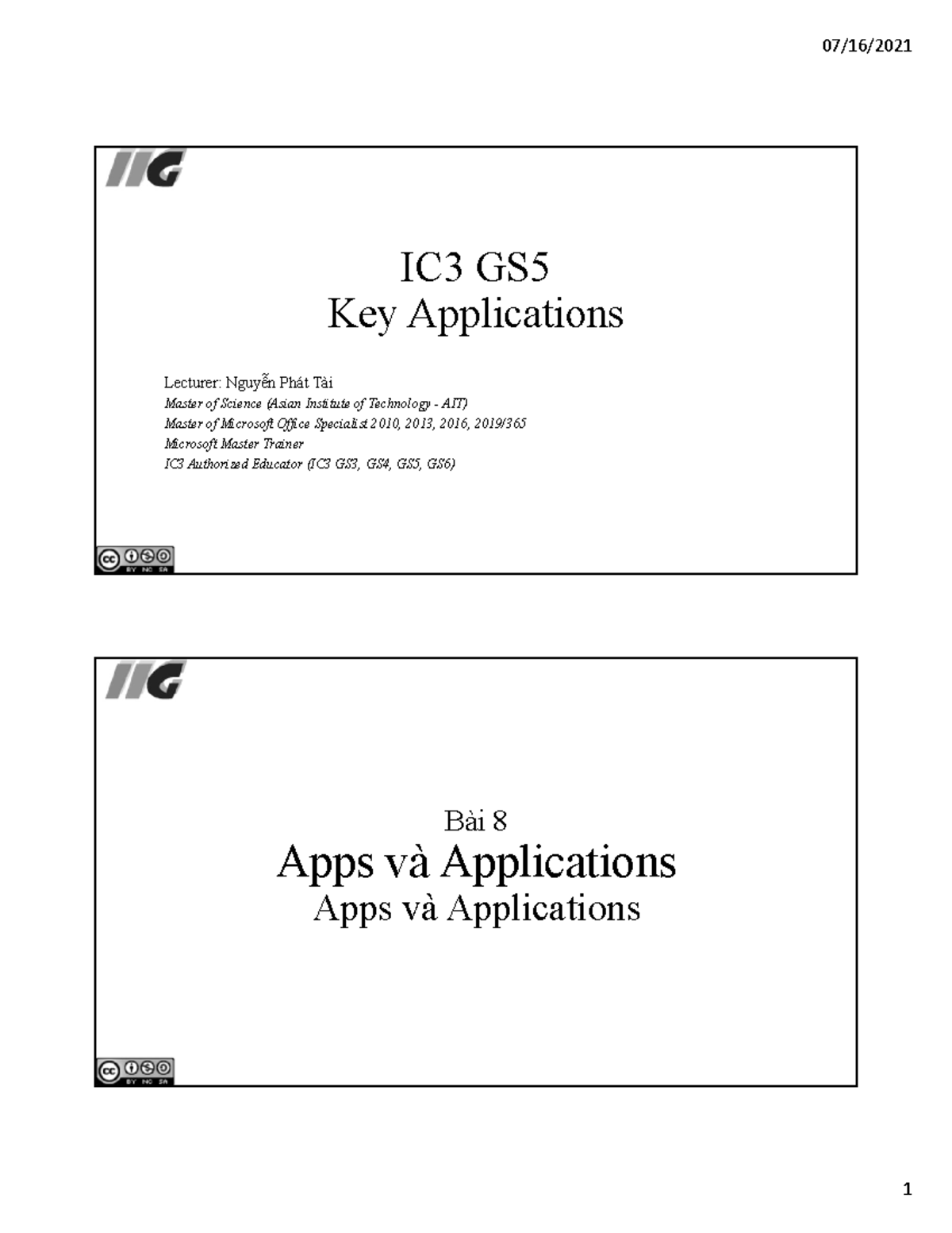 IC3 GS5 KA - Cùng Với Tiếng Anh, Tin Học Cũng Là Một Trong Những điều ...