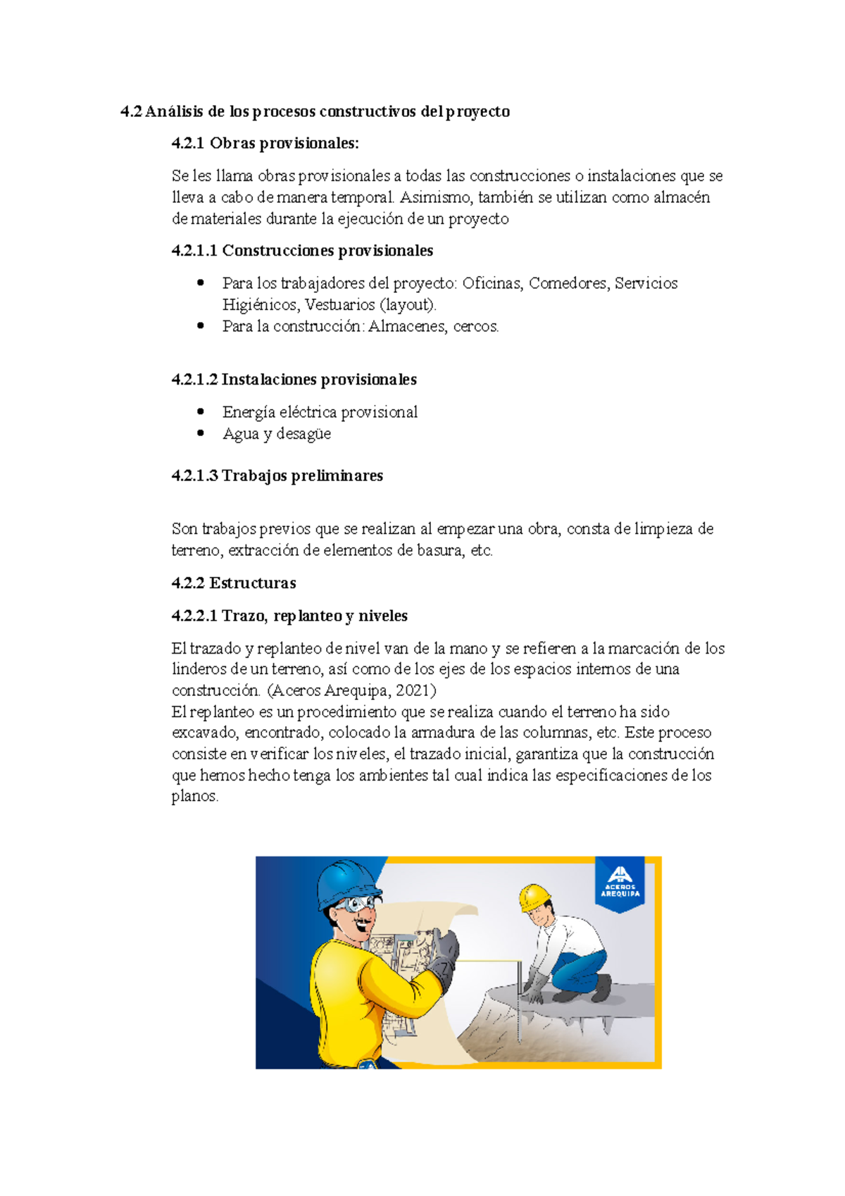 Análisis de los procesos constructivos del proyecto Sdfsdf - 2 Obras ...