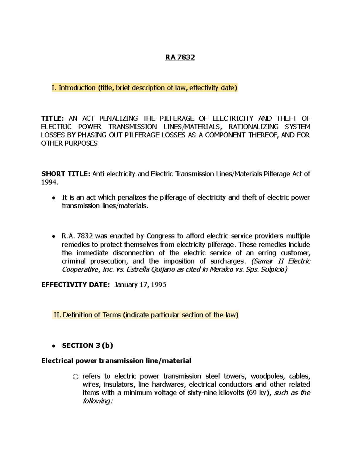 report-anti-pilferage-law-ra-7832-i-introduction-title-brief