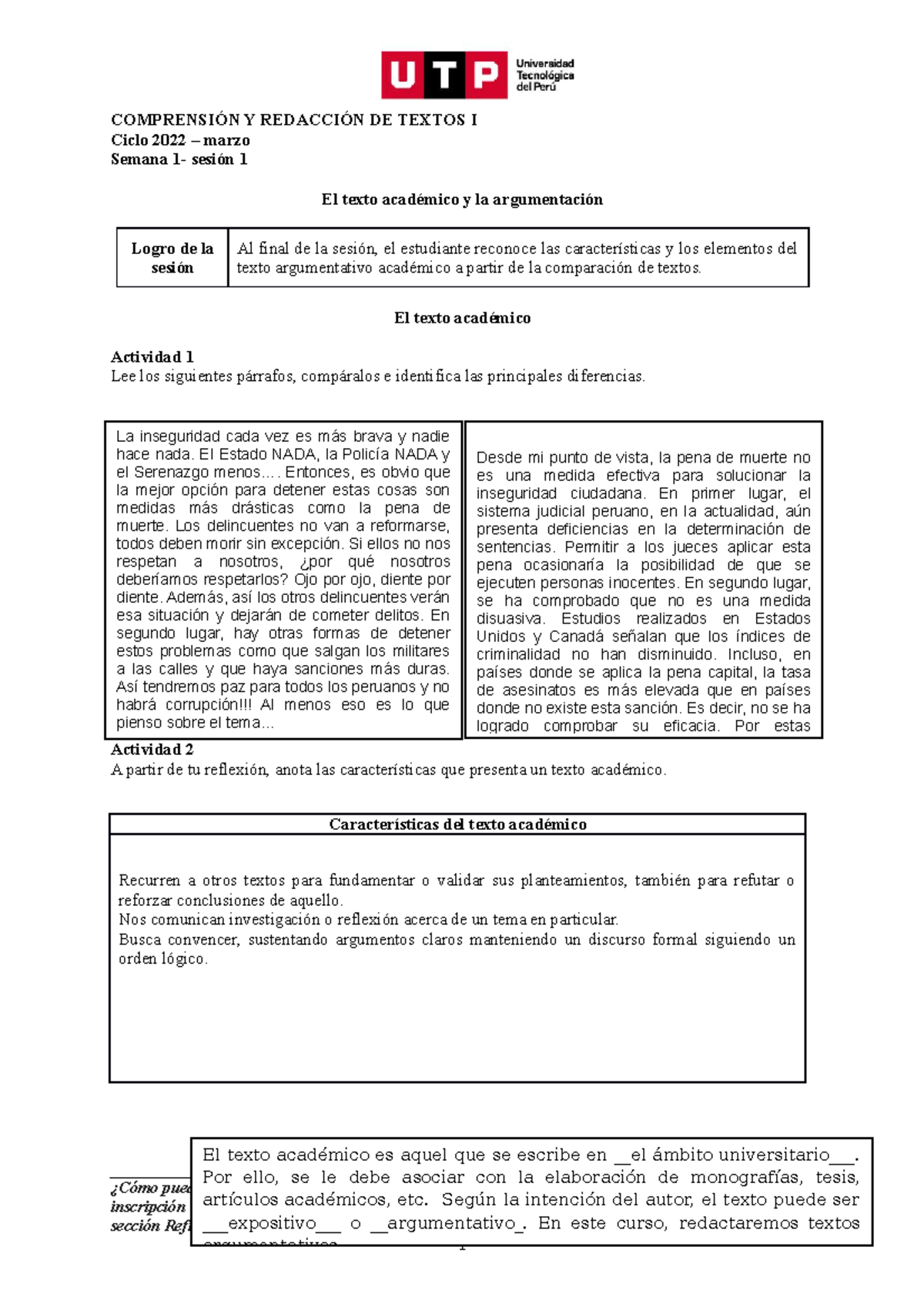 Tarea De Comprension Y Redaccion De Textos - COMPRENSIÓN Y REDACCIÓN DE ...