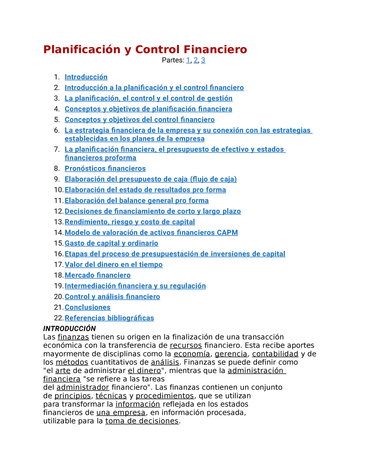 Planificación Y Control Financiero - Planificación Y Control Financiero ...