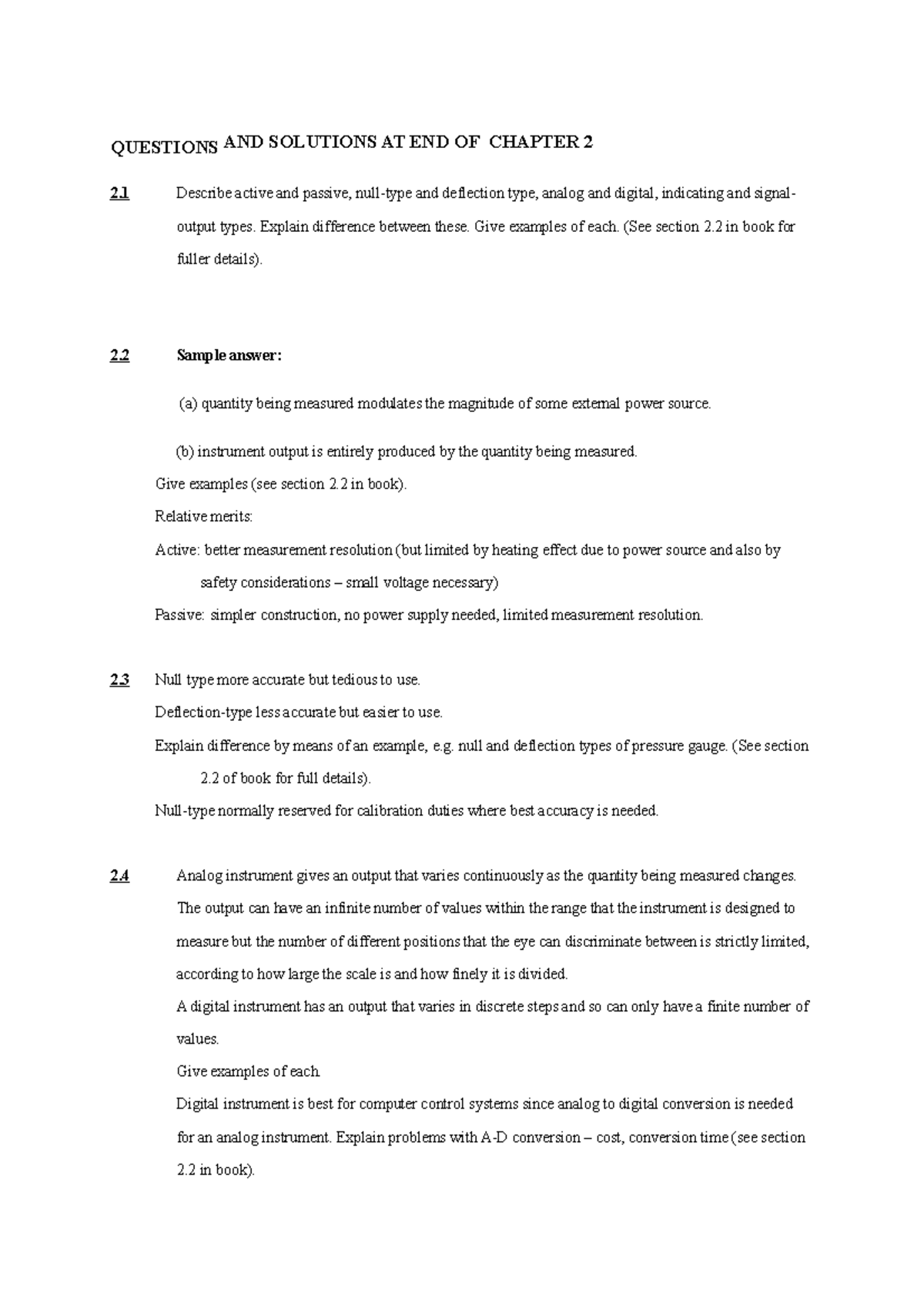 Measurement And Instrumentation Theory