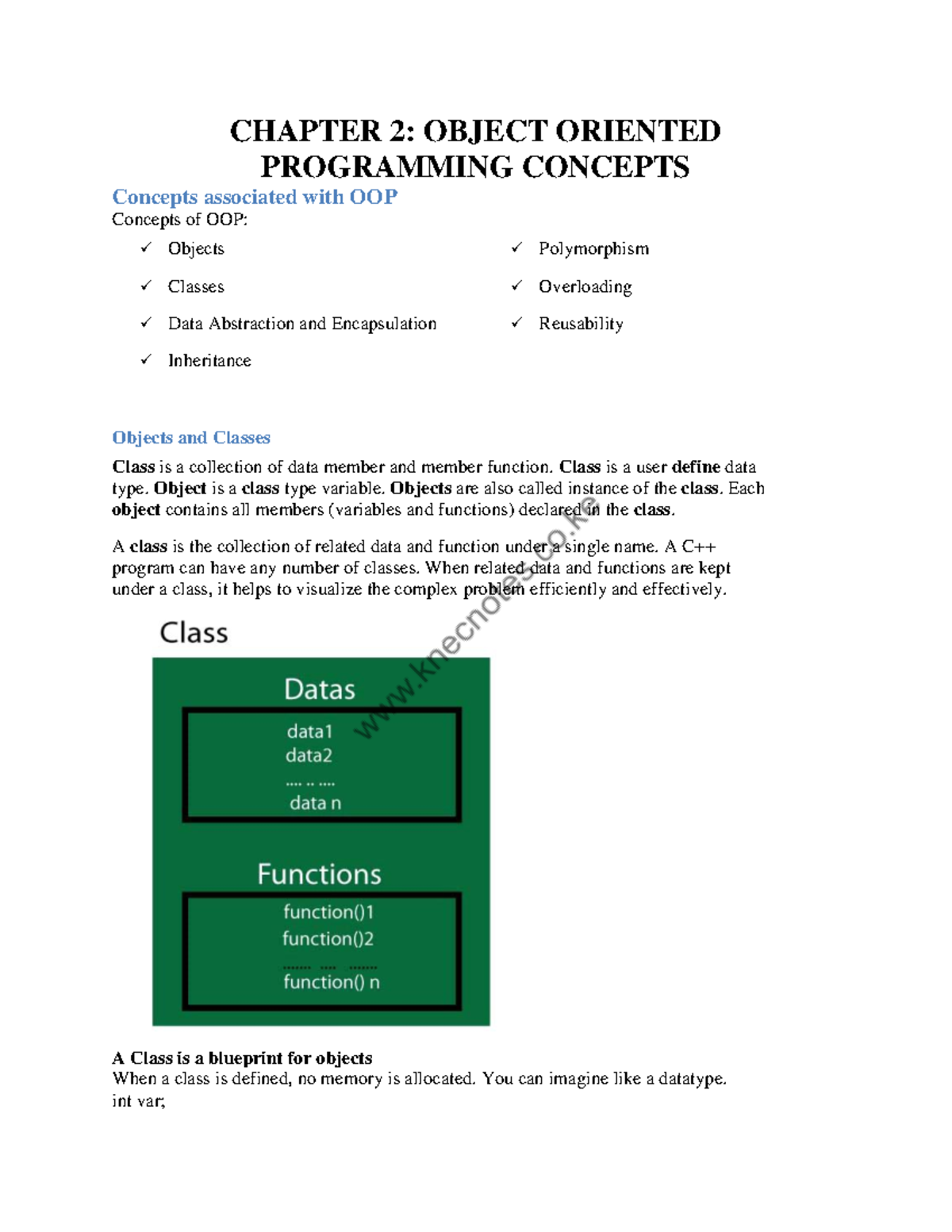 Object- Oriented - Joseph - CHAPTER 2: OBJECT ORIENTED PROGRAMMING ...