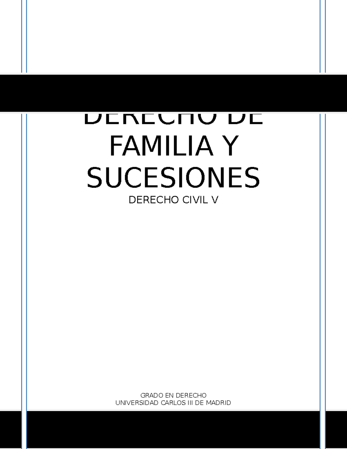 Apuntes Derecho DE Familia Y Sucesiones - DERECHO DE FAMILIA Y ...