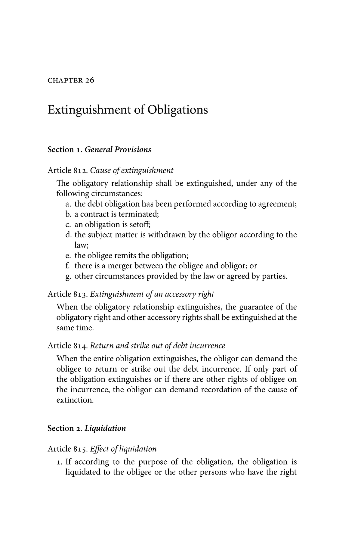 Book Edcoll 9789004216631 Bej - Chapte R Extinguishment Of Obligations ...