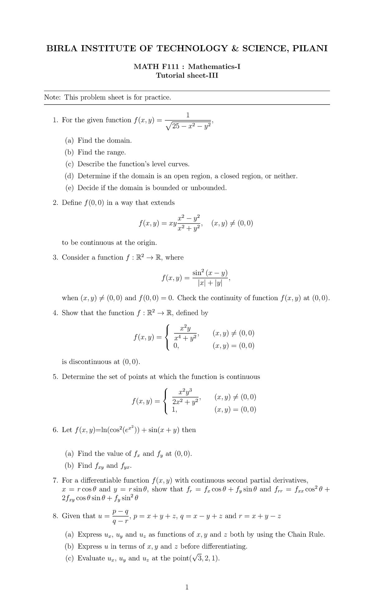 tutorial-sheet-3-just-want-to-solve-it-birla-institute-of